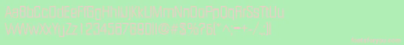 FacetlightRegular Font – Pink Fonts on Green Background