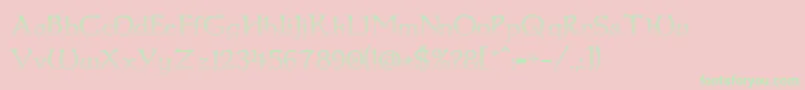 Dum1cup Font – Green Fonts on Pink Background