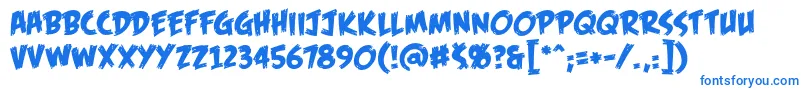 FofbbReg Font – Blue Fonts on White Background