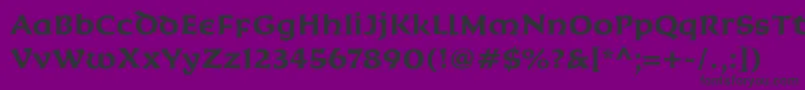 KoriganItcBold Font – Black Fonts on Purple Background