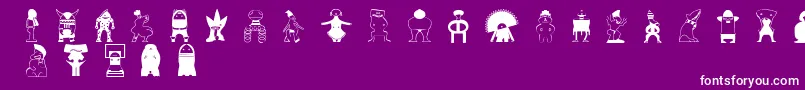 Bkings Font – White Fonts on Purple Background
