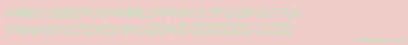 Roundmarker Font – Green Fonts on Pink Background