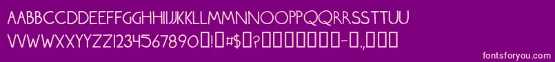 Roundmarker Font – Pink Fonts on Purple Background