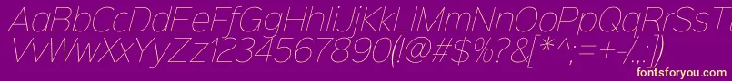 Más sobre la fuente Sinkinsans100thinitalic fuente Sinkinsans100thinitalic – Fuentes Amarillas Sobre Fondo Morado