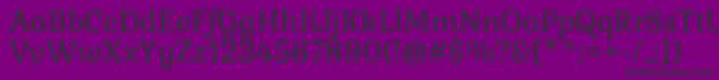 GabrielaRegular Font – Black Fonts on Purple Background