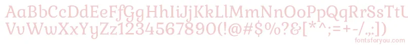 GabrielaRegular Font – Pink Fonts on White Background