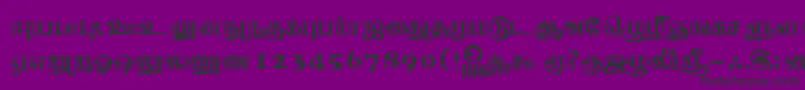 Police NagananthiniRegular – polices noires sur fond violet