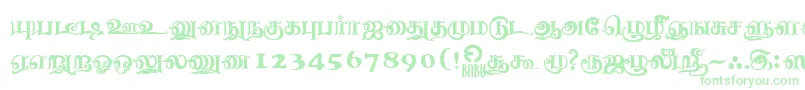 NagananthiniRegular-Schriftart – Grüne Schriften auf weißem Hintergrund