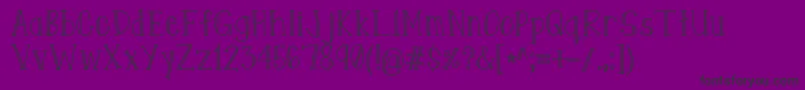 EastCoastStationery Font – Black Fonts on Purple Background