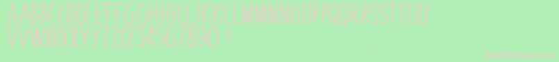 LemonadeStandD Font – Pink Fonts on Green Background