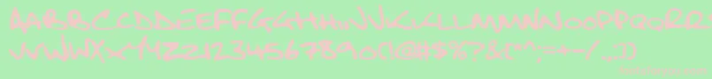 FatboySlimBltc2Brk Font – Pink Fonts on Green Background