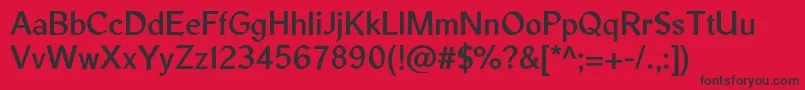 LibrisadfstdBold Font – Black Fonts on Red Background