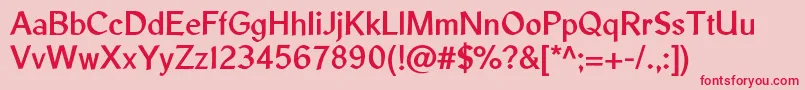 LibrisadfstdBold Font – Red Fonts on Pink Background