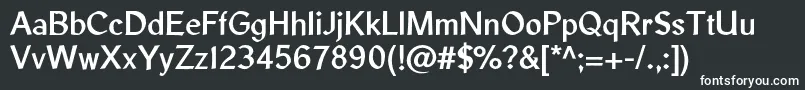 LibrisadfstdBold Font – White Fonts on Black Background