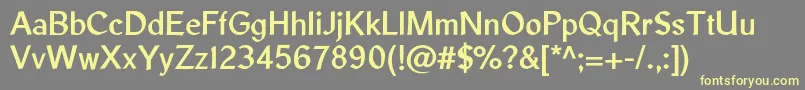 LibrisadfstdBold Font – Yellow Fonts on Gray Background
