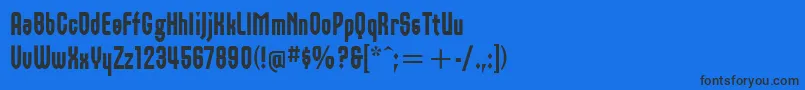OrbonItcBlack Font – Black Fonts on Blue Background