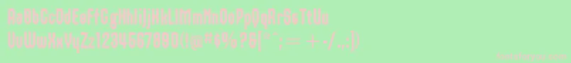 OrbonItcBlack Font – Pink Fonts on Green Background
