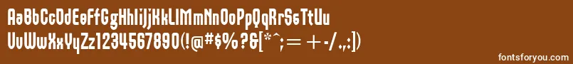 OrbonItcBlack Font – White Fonts on Brown Background