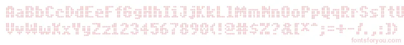 PfdigidotFive Font – Pink Fonts on White Background