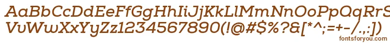 Fonte NexaSlabBoldItalic – fontes marrons