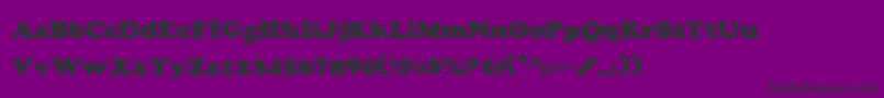 CharlemagneCondensed Font – Black Fonts on Purple Background