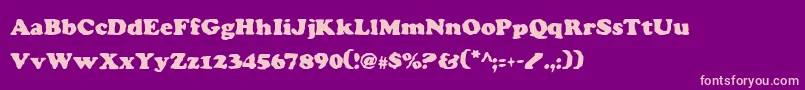 CharlemagneCondensed Font – Pink Fonts on Purple Background