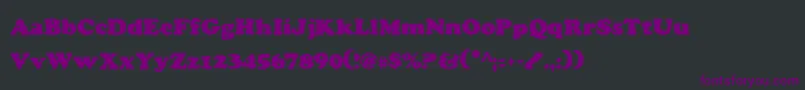 CharlemagneCondensed Font – Purple Fonts on Black Background