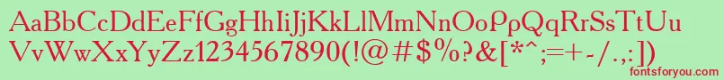 Ukrainianacademy Font – Red Fonts on Green Background