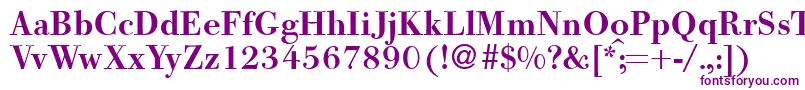 Шрифт BodooldmeddbNormal – фиолетовые шрифты на белом фоне
