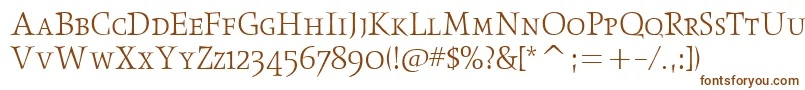 ObeliskltscitcTt Font – Brown Fonts on White Background