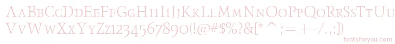 ObeliskltscitcTt Font – Pink Fonts on White Background