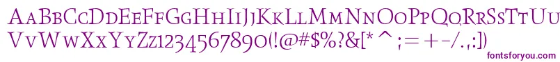 ObeliskltscitcTt Font – Purple Fonts on White Background