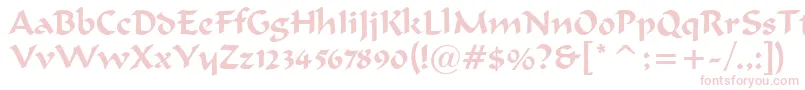 MerlinnRegular Font – Pink Fonts on White Background