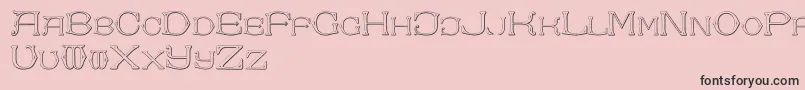 DolphusMiegAlphabetTwo Font – Black Fonts on Pink Background