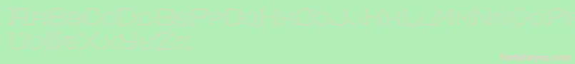 DolphusMiegAlphabetTwo Font – Pink Fonts on Green Background