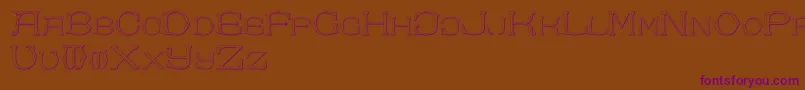 DolphusMiegAlphabetTwo Font – Purple Fonts on Brown Background