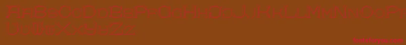 DolphusMiegAlphabetTwo Font – Red Fonts on Brown Background