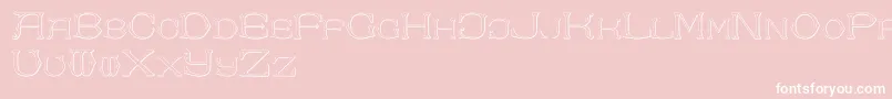 DolphusMiegAlphabetTwo Font – White Fonts on Pink Background