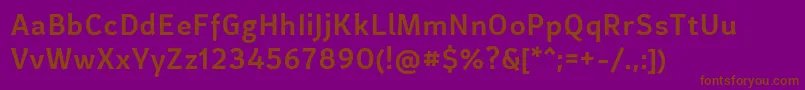 CertaSansMedium Font – Brown Fonts on Purple Background