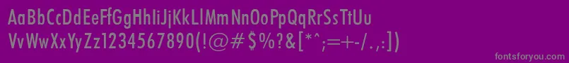 Czcionka FuturaCondencedNormal – szare czcionki na fioletowym tle