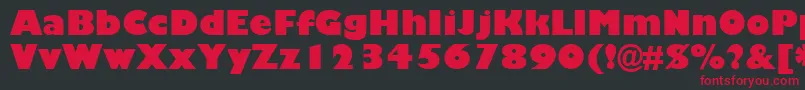 Gilsanub Font – Red Fonts on Black Background