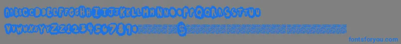 Highsales Font – Blue Fonts on Gray Background