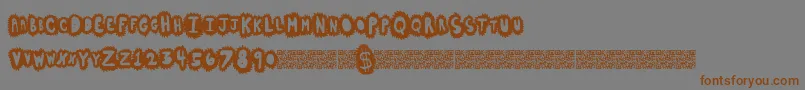 Highsales Font – Brown Fonts on Gray Background