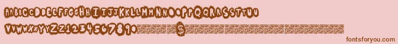 Highsales Font – Brown Fonts on Pink Background