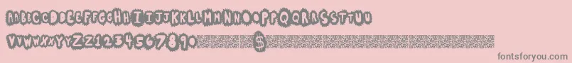 Highsales Font – Gray Fonts on Pink Background