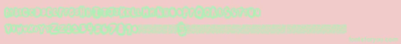 Highsales Font – Green Fonts on Pink Background