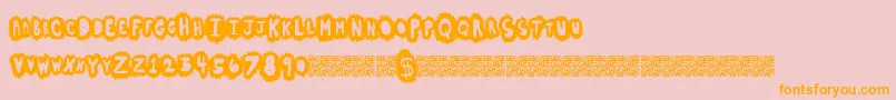 Highsales Font – Orange Fonts on Pink Background
