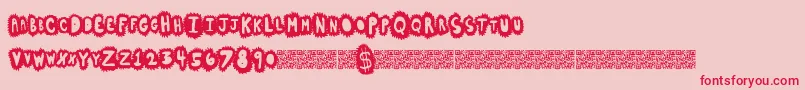 Highsales Font – Red Fonts on Pink Background