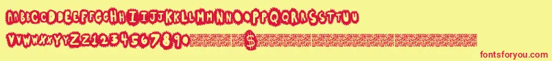 Highsales Font – Red Fonts on Yellow Background