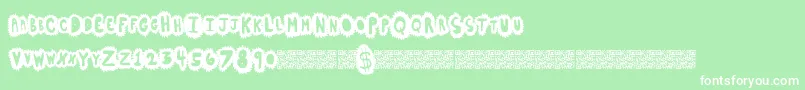 Highsales Font – White Fonts on Green Background